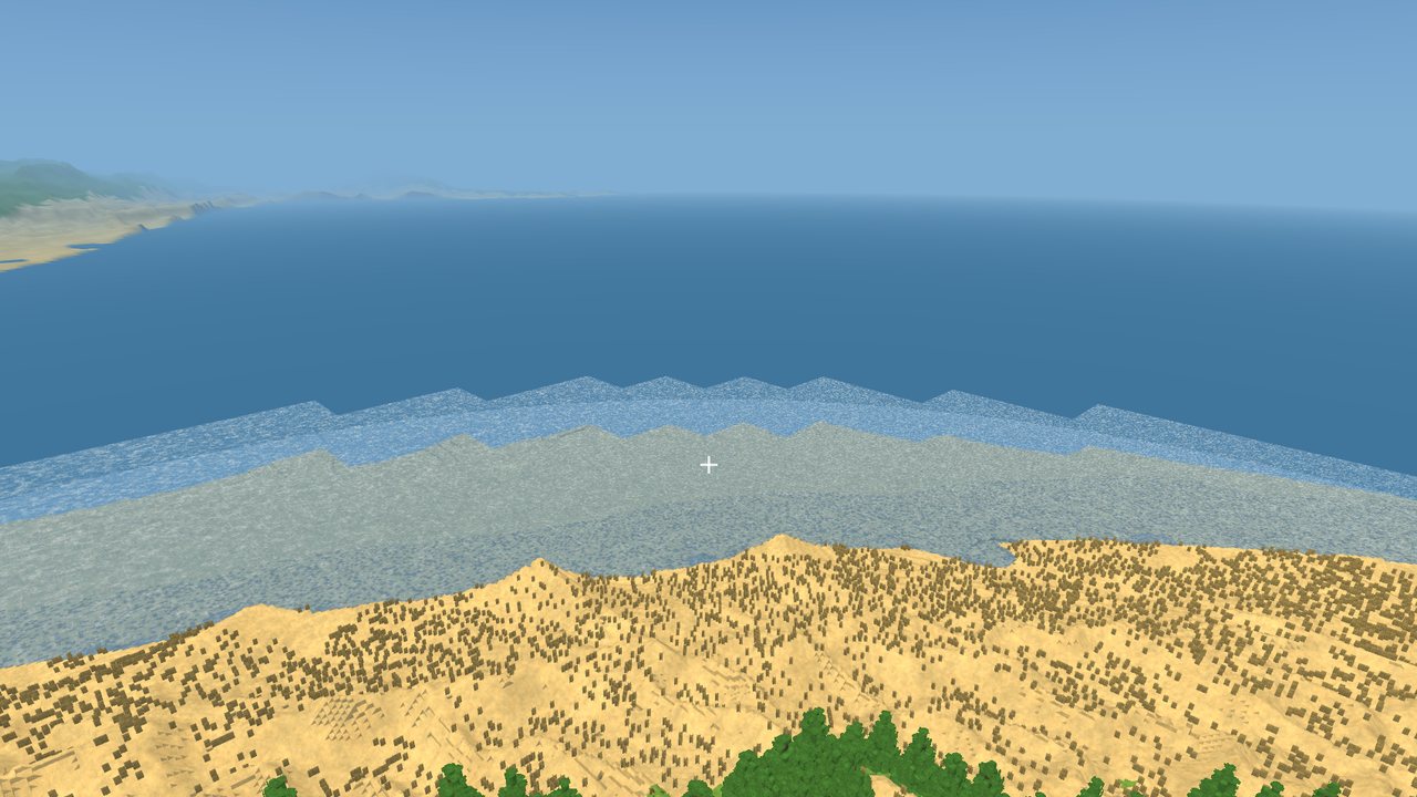 The sea and a sandy coast from above